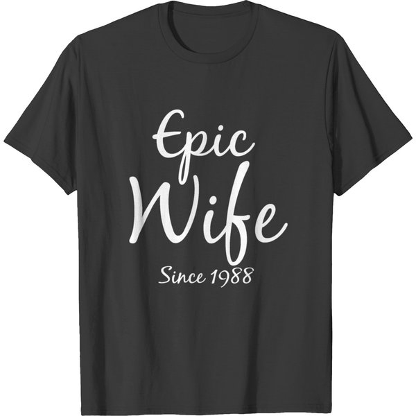 33Rd Wedding Anniversary Wife Since 1988 T-Shirt-image