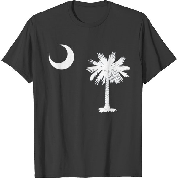 State Of South Carolina Flag Palmetto Tree T-Shirt-image