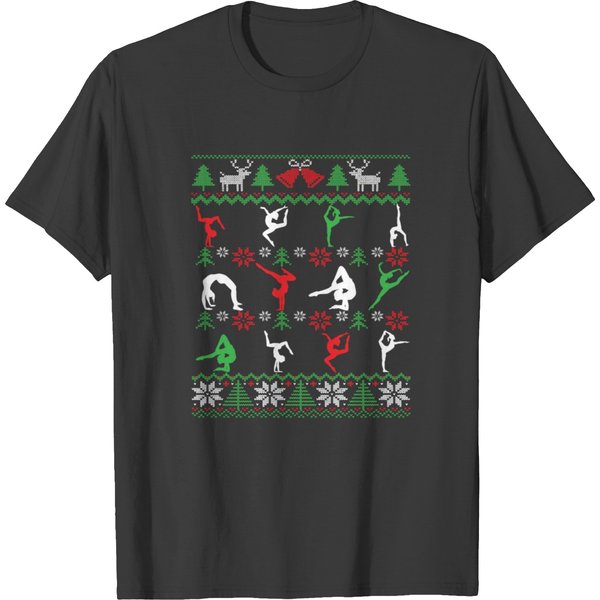 Gymnastics Christmas Gymnast Gift T-Shirt-image