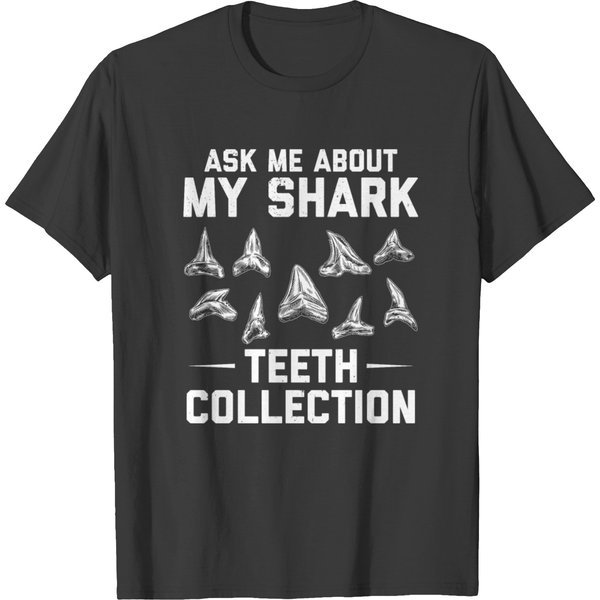 Shark Tooth Collector | Shark Fossils Gift T-Shirt-image