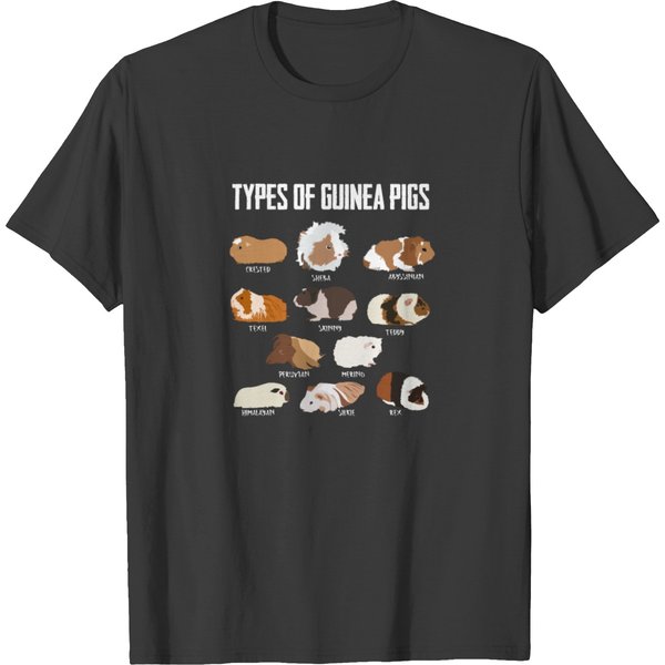 Types Of Guinea Pigs T-Shirt-image
