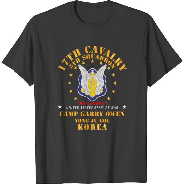5Th Squadron 17Th Cavalry Camp Gary Owen Korea T-Shirt-image