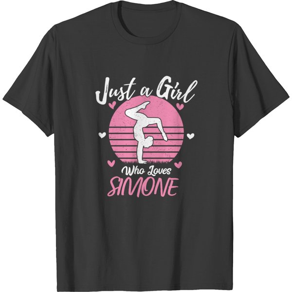 Gymnastic Biles Lover Just A Girl Who Loves Simone T-Shirt-image