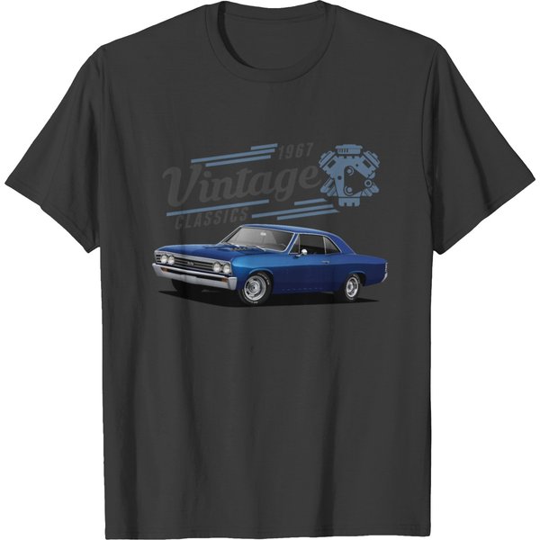 Vintage Chevelle And Engine T-Shirt-image