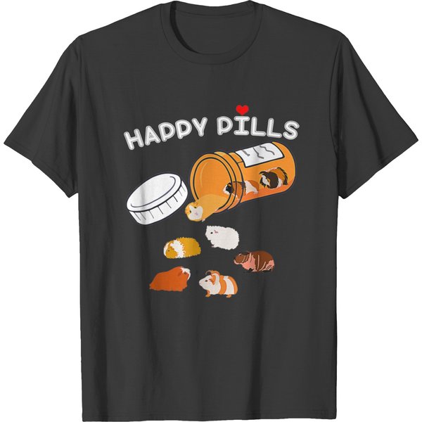 Happy Pill Guinea Pig T-Shirt-image