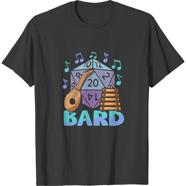Fantasy Role Playing Game Bard Rpg Gamer T-Shirt-image