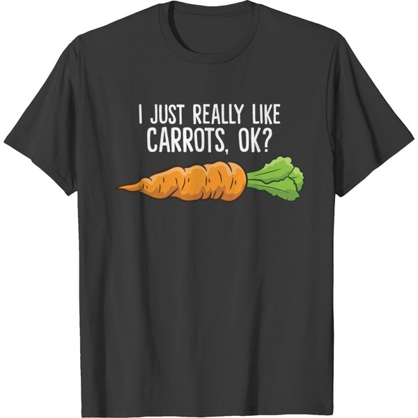 Carrot - I Just Really Like Carrots, Ok? T-Shirt-image