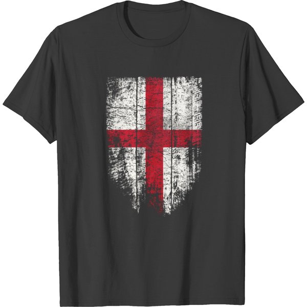 England English St George Cross Vintage Graphic T-Shirt-image