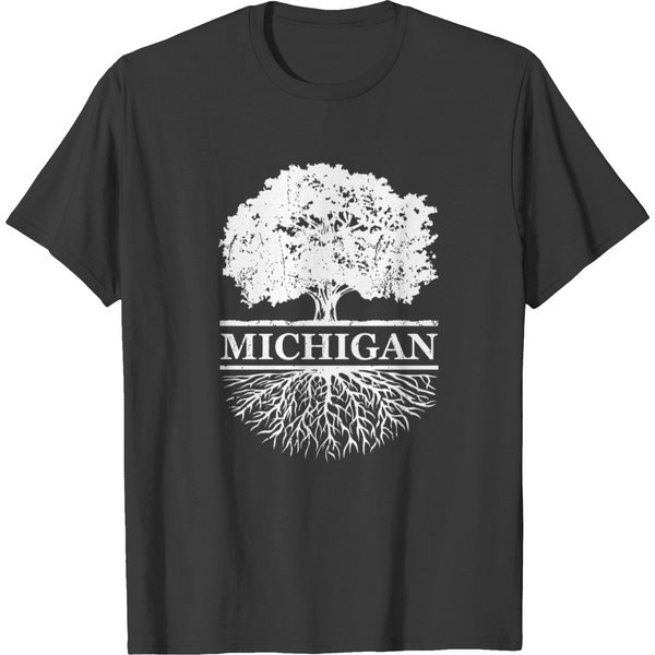 Michigan Vintage Roots Outdoors Souvenir T-Shirt-image