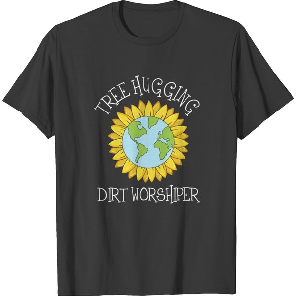 Earth Day Tree Hugging Dirt Worshipper T-Shirt-image