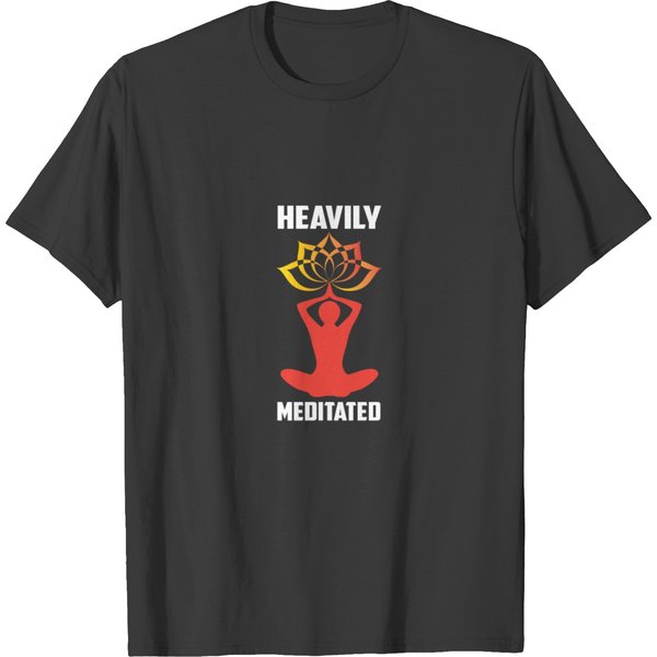 Heavily Meditated Yoga Meditation Spiritual Yogi T-Shirt-image