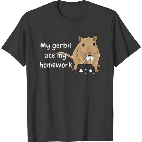 Gerbil Ate My Homework T-Shirt-image