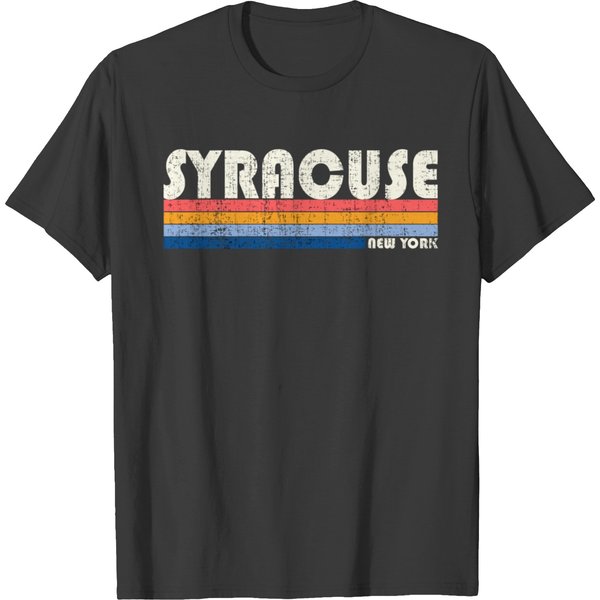 Vintage 70S 80S Style Syracuse Ny T-Shirt-image
