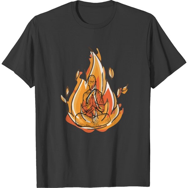 Burning Monk T-Shirt-image