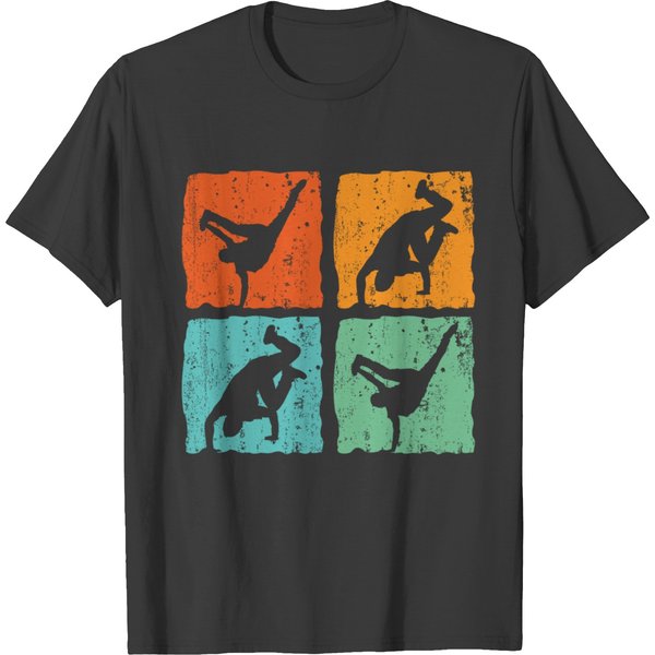 Vintage Breakdance Dancer Gift For Kids T-Shirt-image