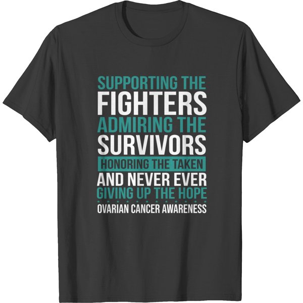 Ovarian Cancer Ovarian Cancer Survivor Ribbon T-Shirt-image
