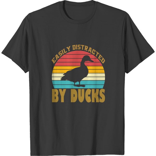 Easily Distracted By Ducks Duck T-Shirt-image