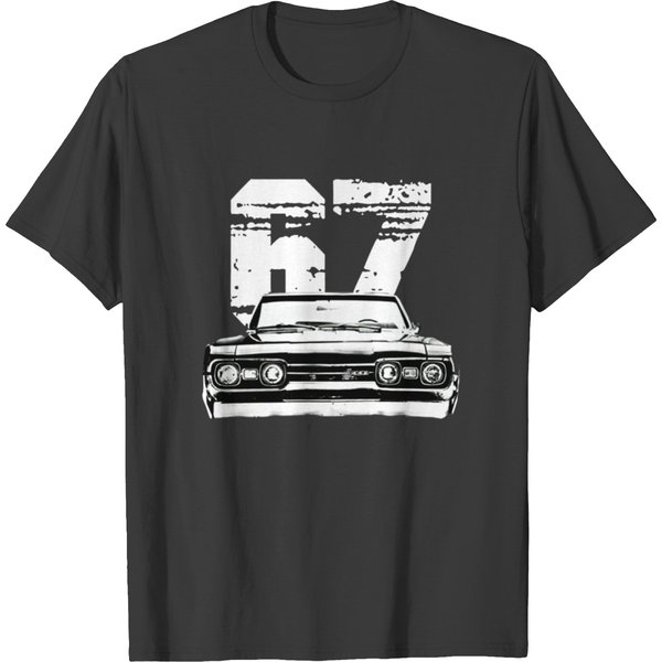 1967 Oldsmobile 442 Front Grill View With Model T-Shirt-image