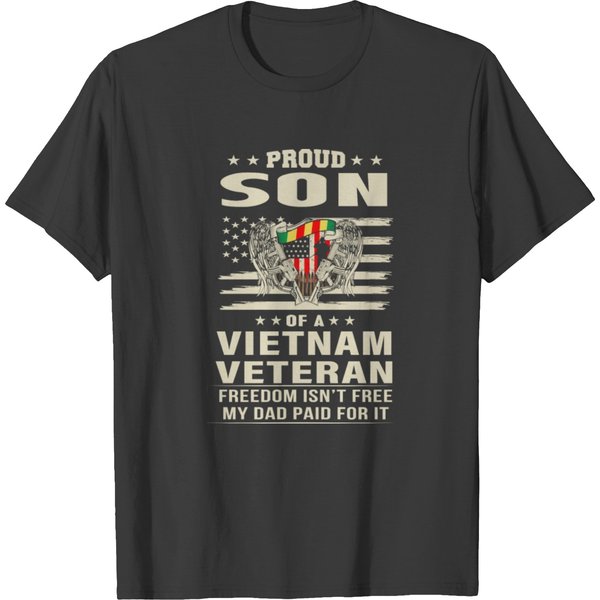Proud Son Of A Vietnam Vet, Military Service T-Shirt-image