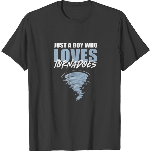 Just A Boy Who Loves Tornadoes Tornado Sturm T-Shirt-image