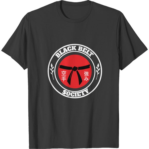 Karate Black Belt Gi Uniform Black T-Shirt-image