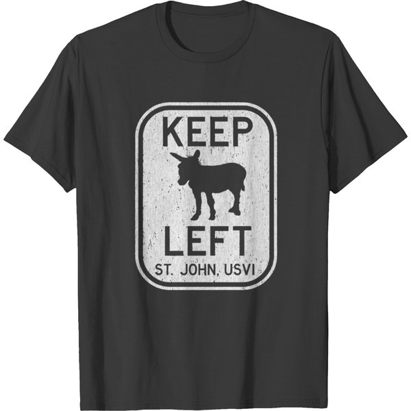 Keep Left St John Usvi Donkey Distressed T-Shirt-image