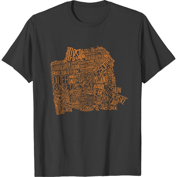 San Francisco Neighborhoods T-Shirt-image