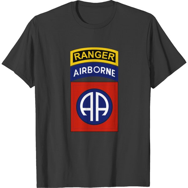 82Nd Airborne With Ranger Tab T-Shirt-image