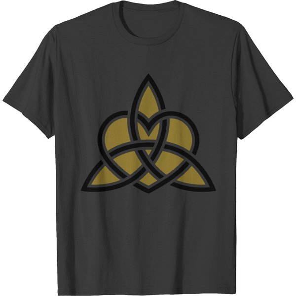 Celtic Heart Triquetra Trinity Eternal Love Knot T-Shirt-image