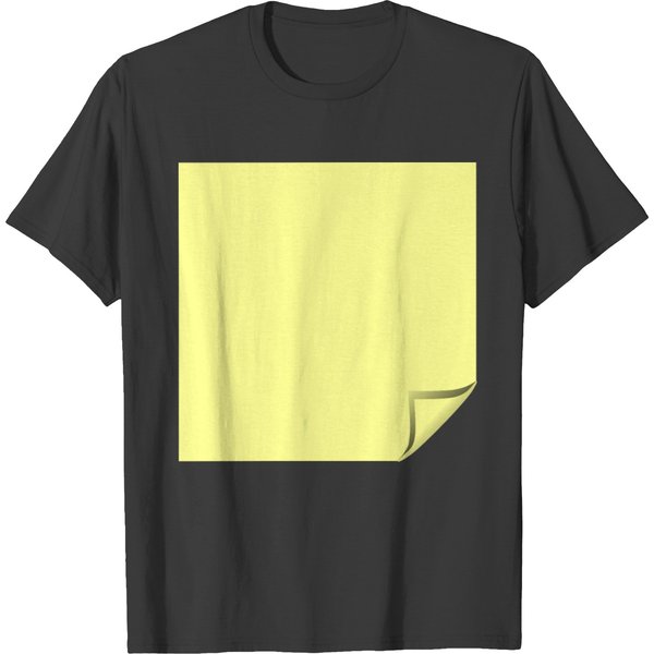 Sticky Note Yellow Folded T-Shirt-image