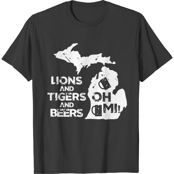 Lions & Tigers & Beers, Oh Mi! T-Shirt-image