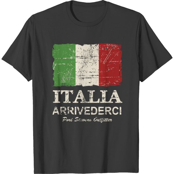 Italy Flag - Vintage Look T-Shirt-image