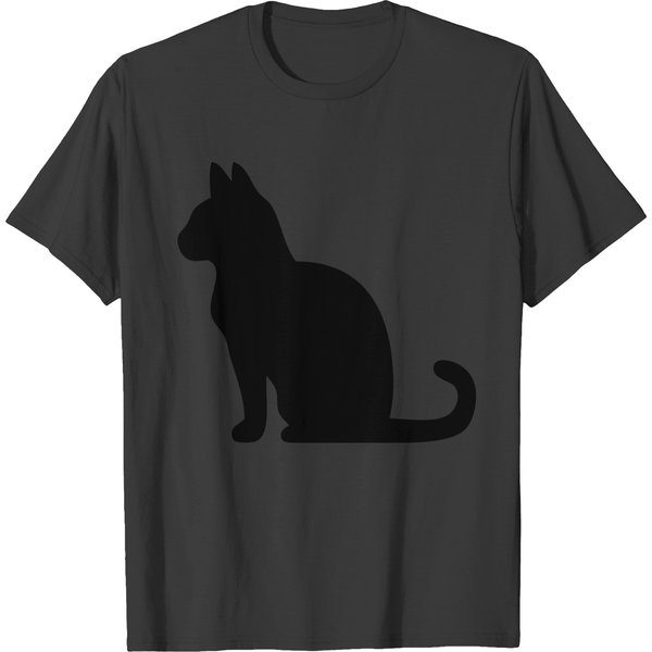 Cat Sitting Silhouette T-Shirt-image