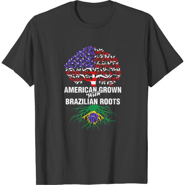 American Grown With Brazilian Roots T-Shirt-image