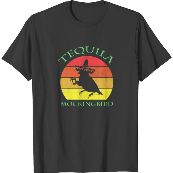 Tequila Mockingbird Drinking Lovers Vintage Cinco T-Shirt-image