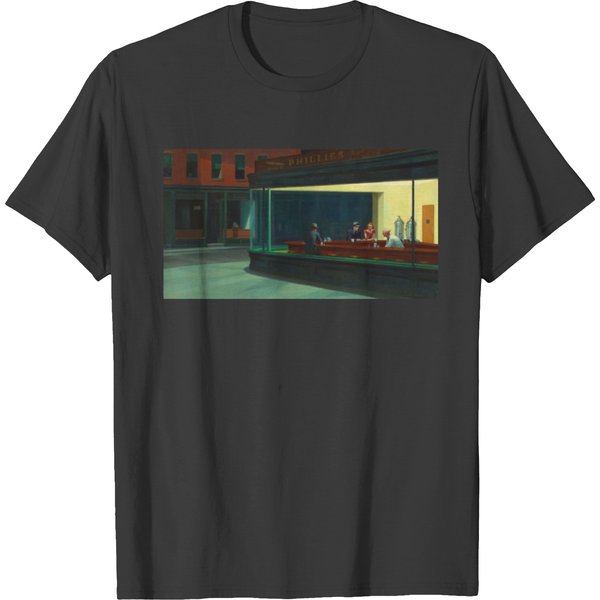 Nighthawks - Edward Hopper T-Shirt-image