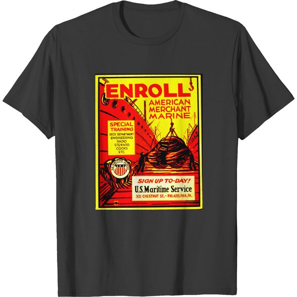 American Merchant Marine - Enroll Today T-Shirt-image