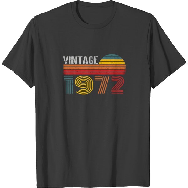 50 Year Old Vintage 1972 50Th Birthday Men And Wom T-Shirt-image
