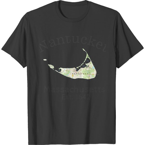 Nantucket Map T-Shirt-image