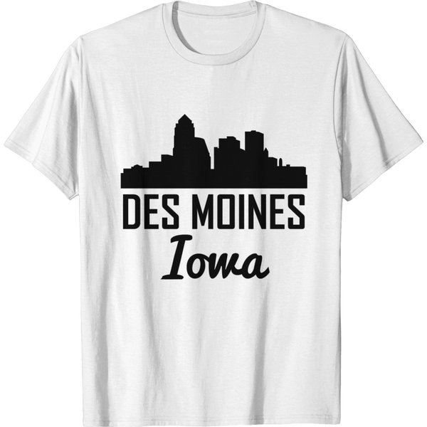 Des Moines Iowa Skyline T-Shirt-image