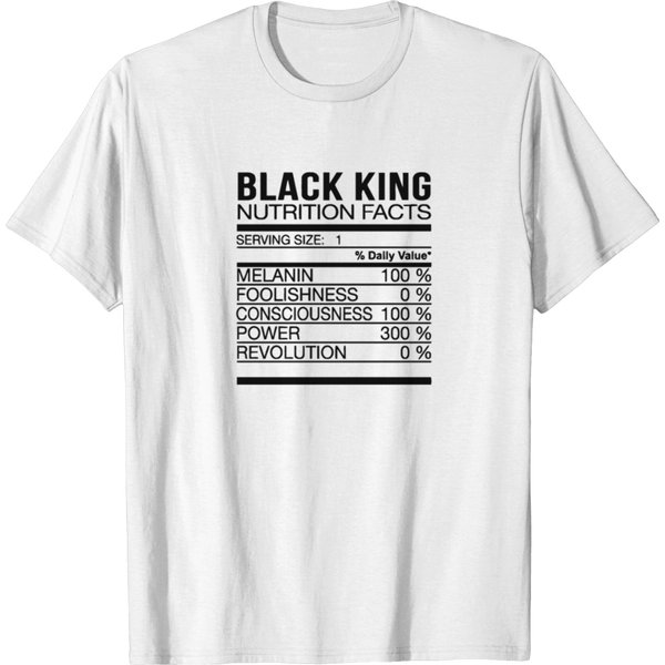 Black King Nutrition Facts T-Shirt-image