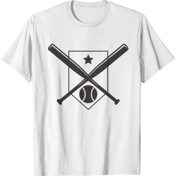 Crossed Baseball Bats T-Shirt-image