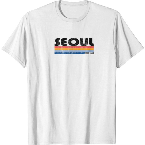 Vintage 70S 80S Style Seoul South Korea Shirt T-Shirt-image