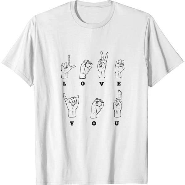 Love You Sign Language T-Shirt-image