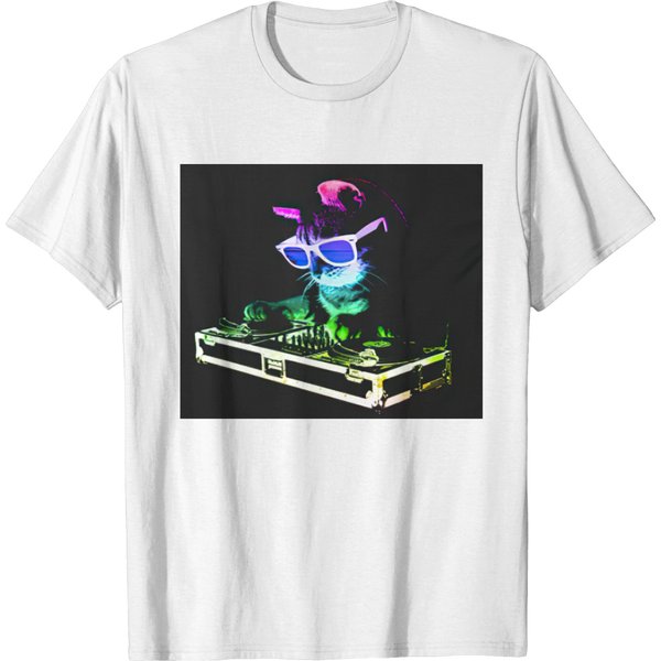Cat Dj - Long Sleeve T-Shirt - Short Sleeve T-Shirt-image