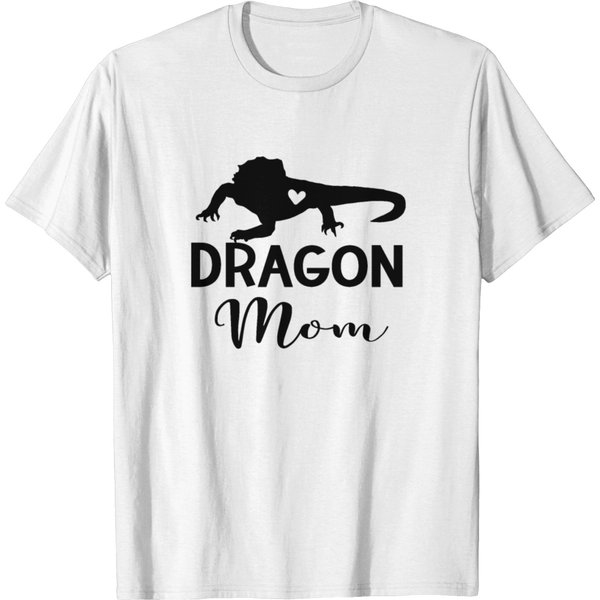 Lizard Bearded Dragon Mama Terrarium Pet Reptile T-Shirt-image
