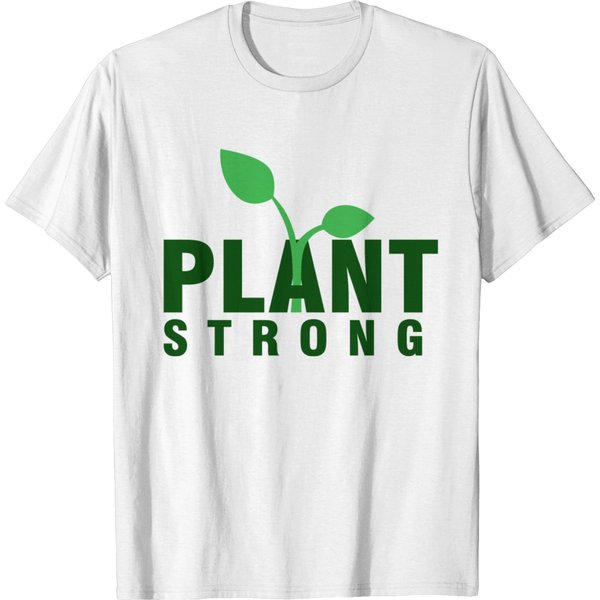 Plant Strong Vegan Vegetable Gift Meatless T-Shirt-image