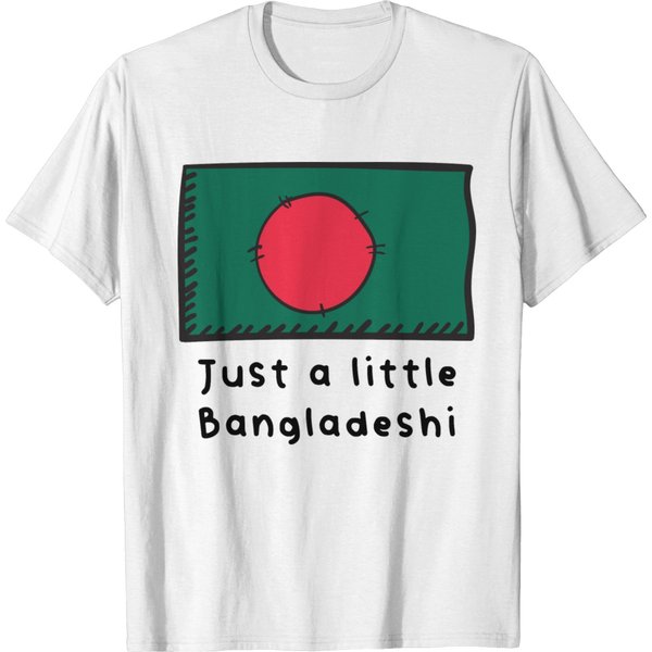 Just A Little Bangladeshi Funny Bangladesh Flag T-Shirt-image