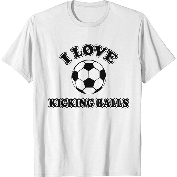 Soccer I Love Kicking Balls T-Shirt-image