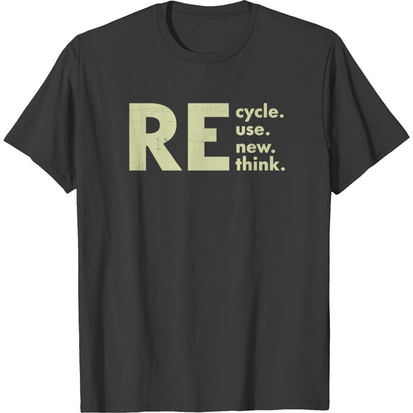 Recycle Reuse Renew Rethink Shirt, Crisis Environmental Activism Tee-image